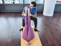 Anissa Kate has her feet sucked by Jake Adams and gets fucked on Yoga mat