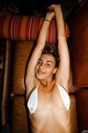 Lovely Italian babe Sylvia Belotti shows off her perfect body in a tiny bikini
