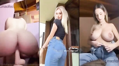 Raccolta OF di una biondina tanto sagace quanto tettona